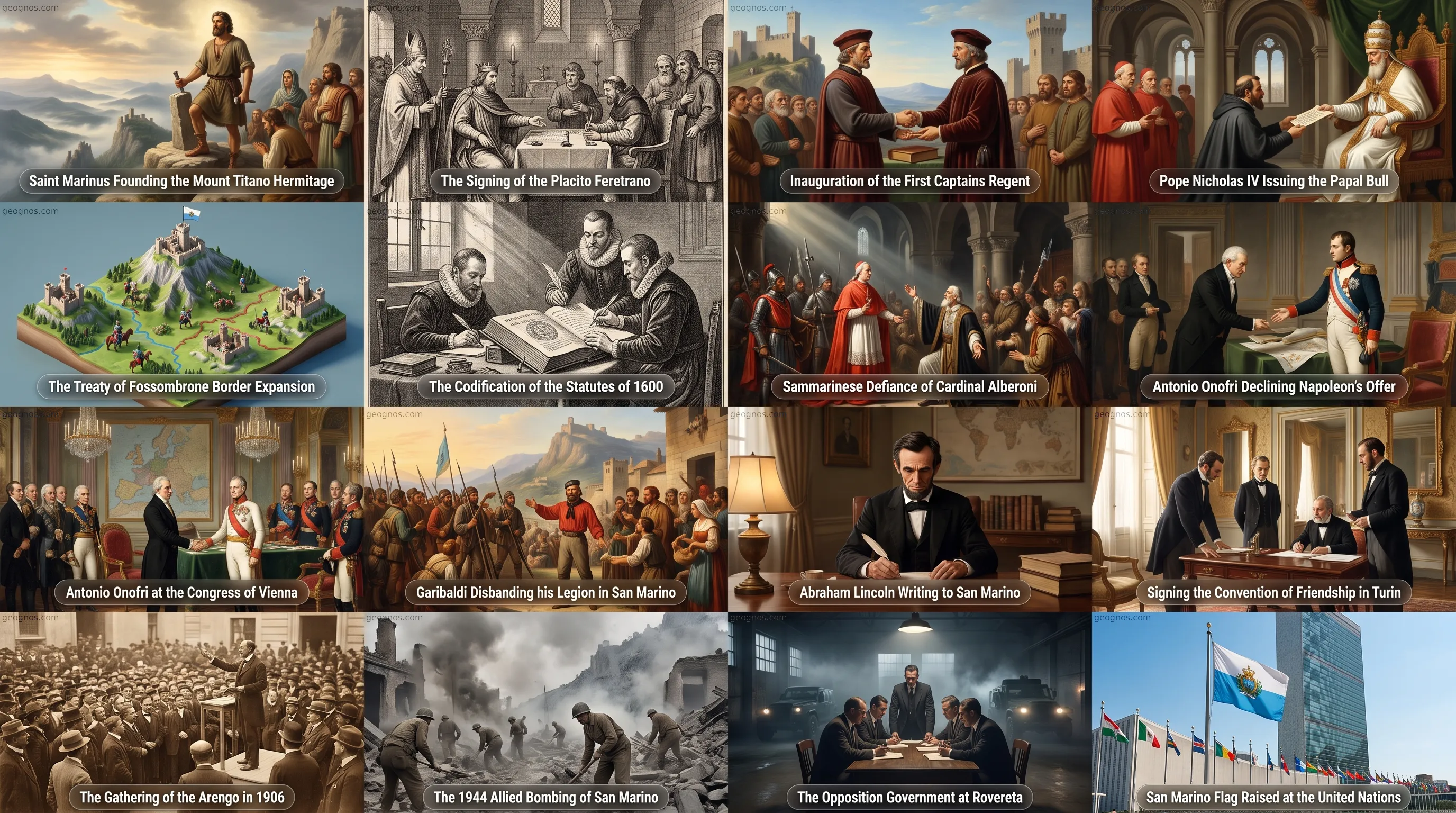 The Foundation of San Marino by Saint Marinus