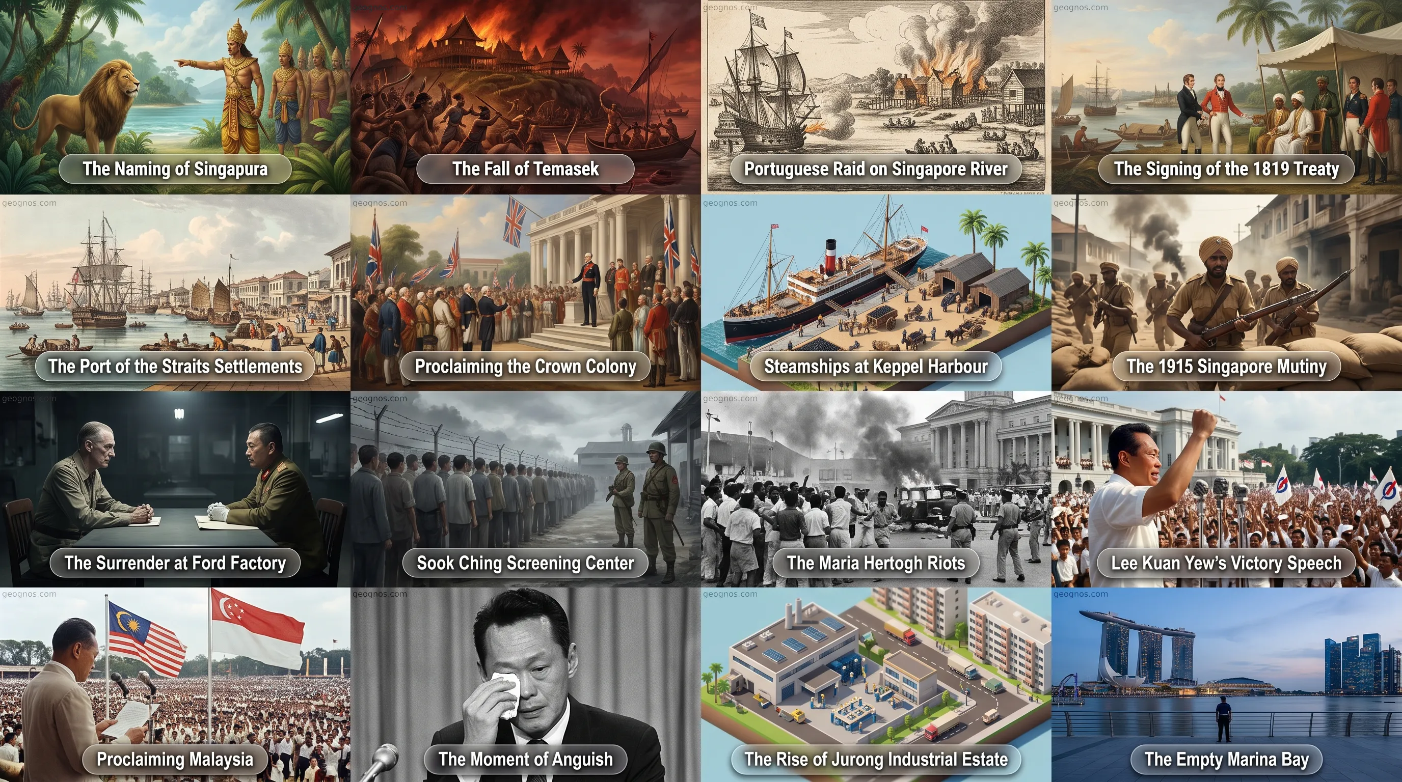 The Founding of Singapura by Sang Nila Utama