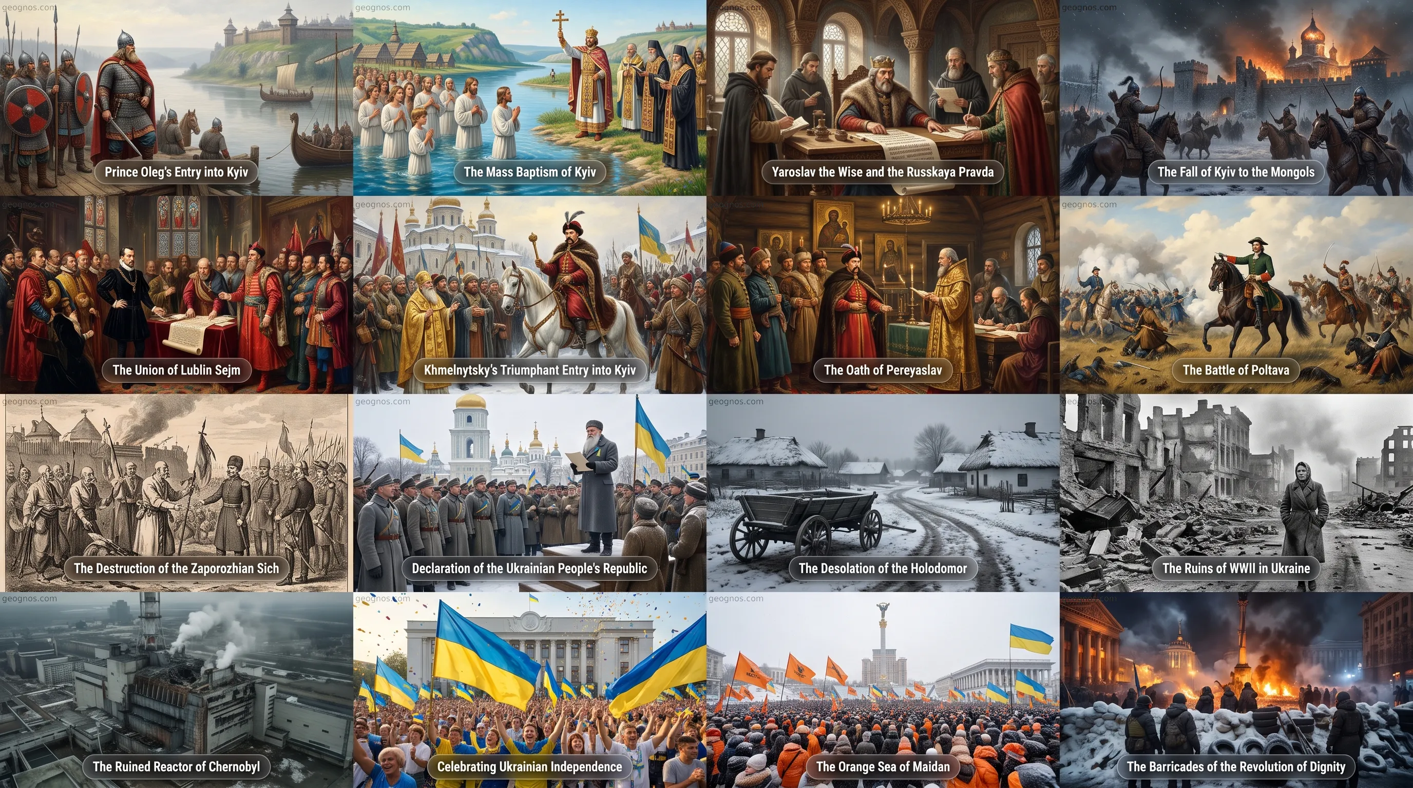 Establishment of Kyivan Rus' by Prince Oleg